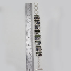 Coconut Druzy Silver Bracelets