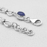 Natural Lapis Lazuli Silver Bracelets