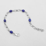 Natural Lapis Lazuli Silver Bracelets