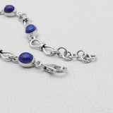 Natural Lapis Lazuli Silver Bracelets