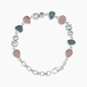 Multi Stone Silver Bracelets