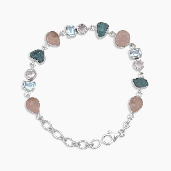 Multi Stone Silver Bracelets