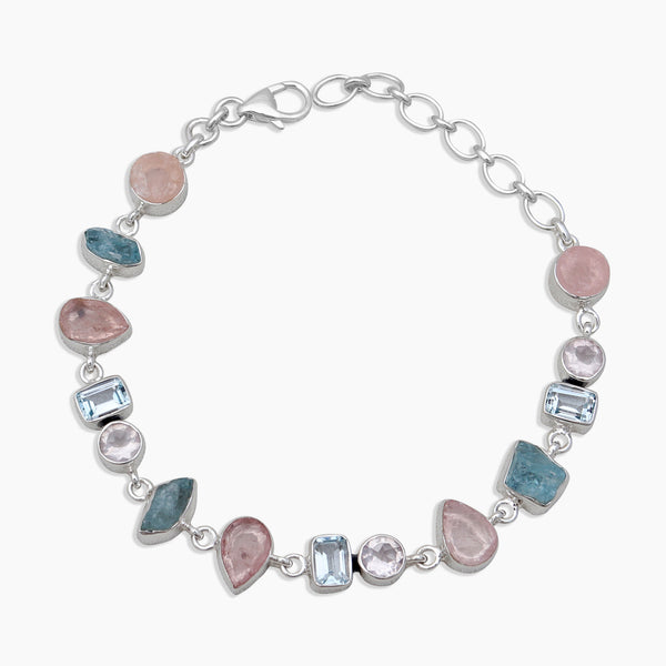 Multi Stone Silver Bracelets