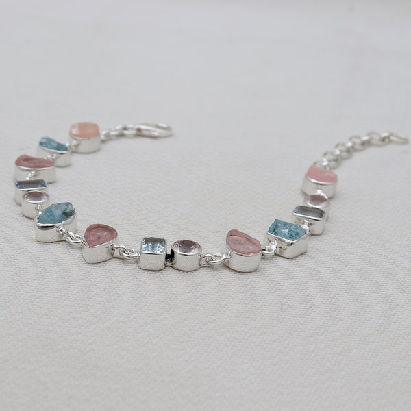Multi Stone Silver Bracelets
