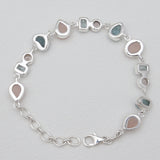 Multi Stone Silver Bracelets