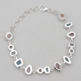 Multi Stone Silver Bracelets