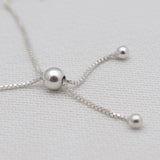 Black Tourmaline Silver Chain Bracelets