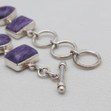 925 Sterling Silver Charoite Bracelets
