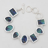 925 Sterling Silver Azurite Malachite Bracelets