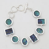 925 Sterling Silver Azurite Malachite Bracelets