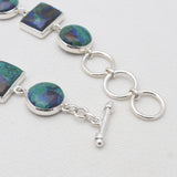 925 Sterling Silver Azurite Malachite Bracelets