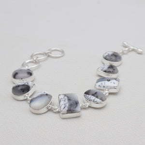 Dendritic Opal Silver Bracelets