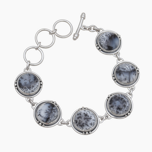 Dendritic Opal Silver Bracelets