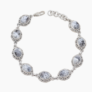 925 Sterling Silver Dendritic Opal Bracelets