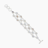 Rainbow Moonstone Silver Bracelets