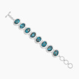 Blue Copper Turquoise Silver Pendant Sets