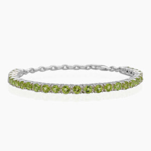 925 Sterling Silver Peridot Bracelets