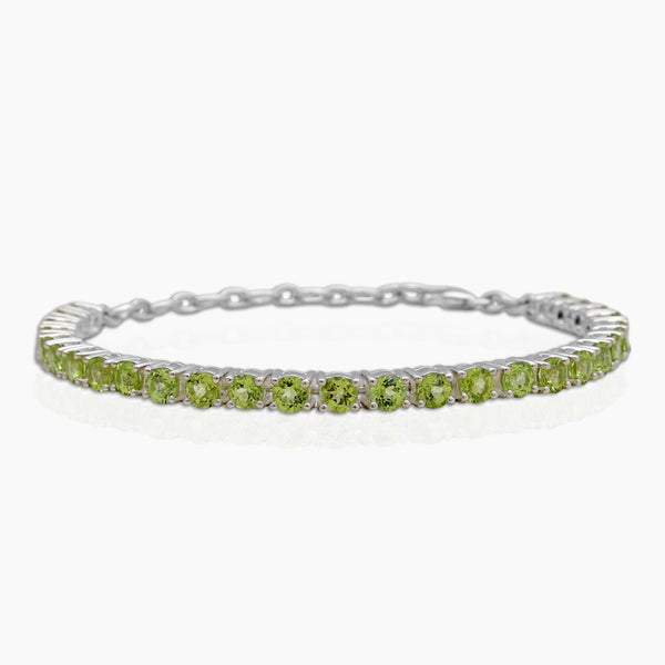925 Sterling Silver Peridot Bracelets