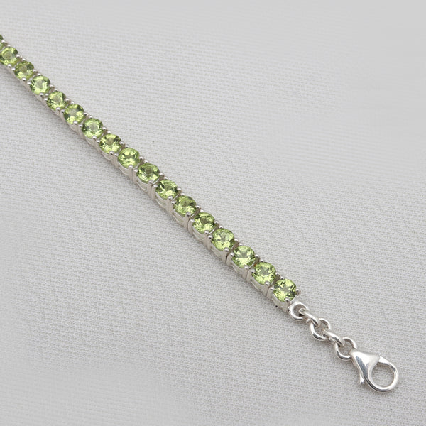 925 Sterling Silver Peridot Bracelets