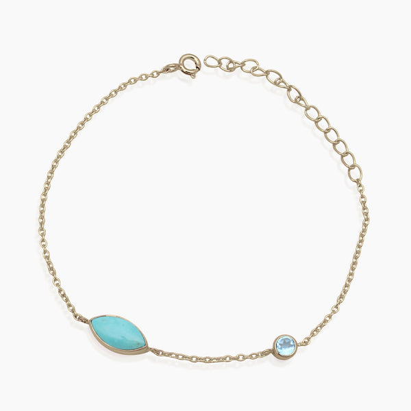 Mexican Turquoise Gold Vermeil Bracelets