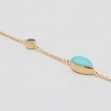 Mexican Turquoise Gold Vermeil Bracelets