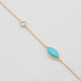 Mexican Turquoise Gold Vermeil Bracelets