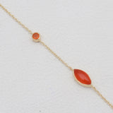 Carnelian Gold Vermeil Bracelets