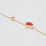 Carnelian Gold Vermeil Bracelets