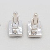 925 Sterling Silver Abalone Shell Cufflinks