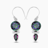 Mystic Quartz Silver Earrings