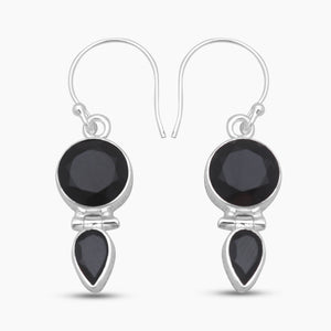 925 Sterling Silver Black Onyx Earrings