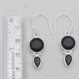 925 Sterling Silver Black Onyx Earrings