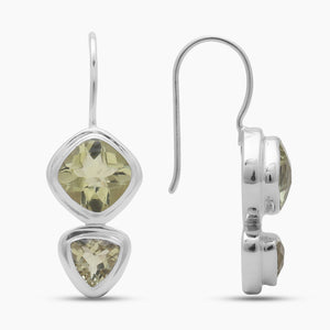 Lemon Topaz 925 Sterling Silver Earrings