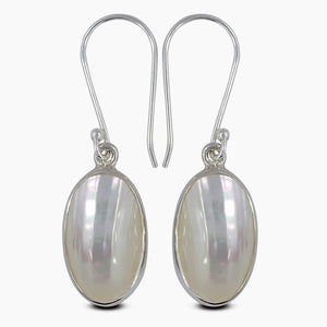 Mabe Fresh Water Pearl Silver Earrings