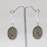 Pyrite Druzy Sterling Silver Earrings