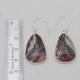 925 Sterling Silver Carrisite Jasper Earrings