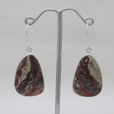 925 Sterling Silver Carrisite Jasper Earrings