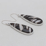Peanut Wood Jasper Silver Earrings