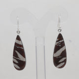 Peanut Wood Jasper Silver Earrings