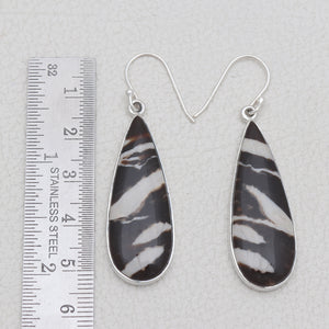 Peanut Wood Jasper Silver Earrings
