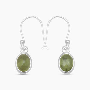 Tourmaline Silver Earrings