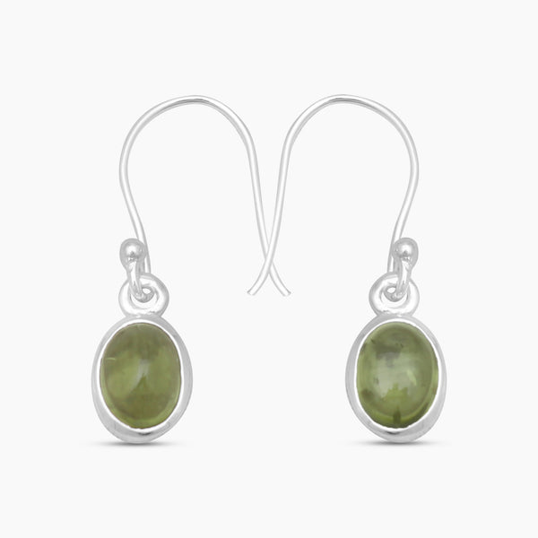 Tourmaline Silver Earrings