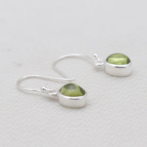 Tourmaline Silver Earrings