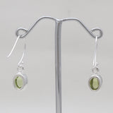 Tourmaline Silver Earrings