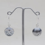 Dendritic Opal Silver Earrings