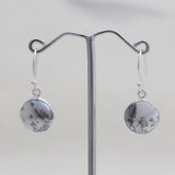 Dendritic Opal Silver Earrings