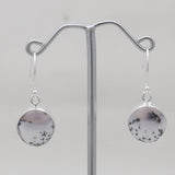 Dendritic Opal Silver Earrings