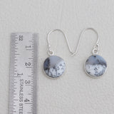 Dendritic Opal Silver Earrings
