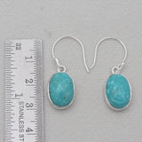 Mexican Turquoise Silver Plain Earrings