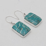925 Sterling Silver Amazonite Earrings